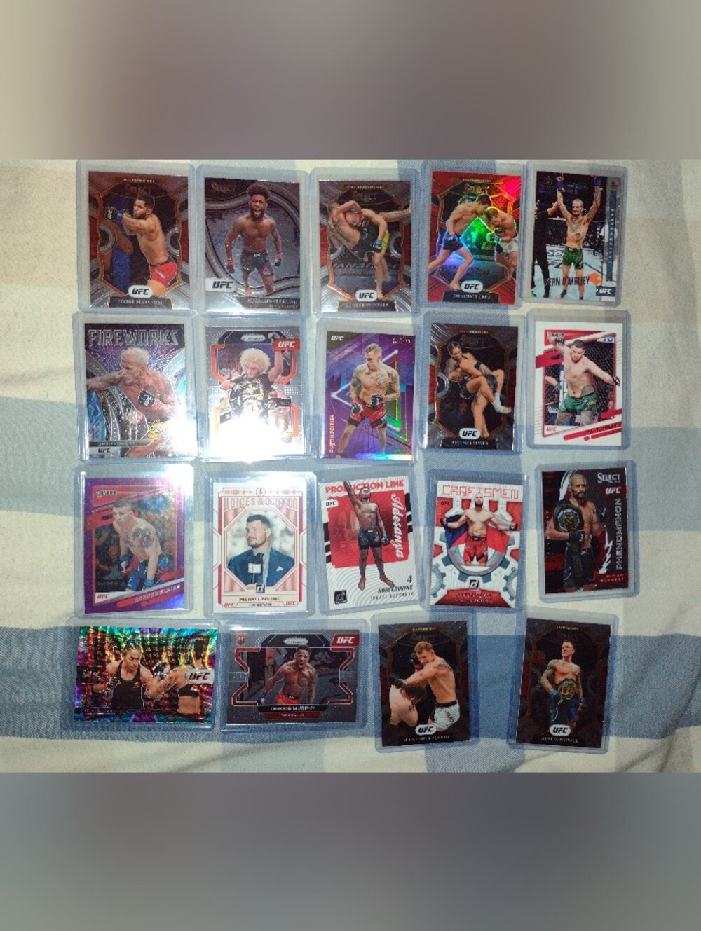 UFC Trading Cards Lot Of 19